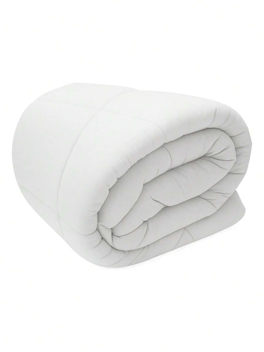 Hypoallergenic Single Duvet, Double-Sided, 100% Cotton, 200 Thread Count - White - View 1