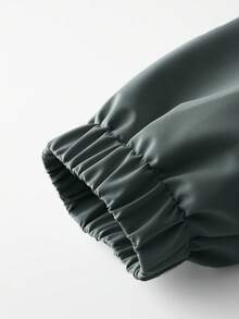 Men's Hooded Jacket With Zipper, Featuring Reflective Stripes For Fashion, Refined Zipper Design, Suitable For Sports Or Casual Wear - Dark Grey - View 5