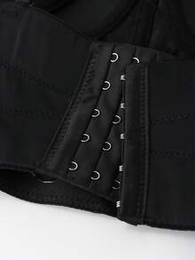 Handmade Faux Pearl Versatile Backless Camisole Top, Fashionable Resort Style Casual Black Summer - Black - View 11