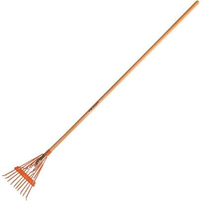 Narrow Shrub Rake, 8 Inches Wide, 54 Inch Handle