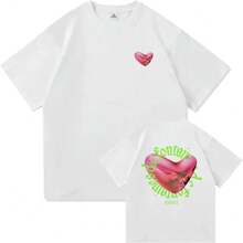 2025 Camiseta Fontaines D C Romance en el Mundo Moderno Ropa para Hombres y Mujeres Camiseta Harajuku Unisex de Alta Calidad Tops Camisetas - Blanco - Ver 1