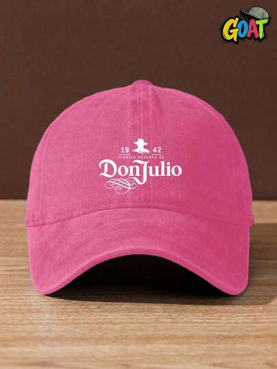 1pc Unisex, Tequila Washed Baseball Caps, Hats And Hats Printed With 1942 Tequila, Outdoor Leisure Fashion Washed Old Baseball Caps, Beach Outdoor Sports Adjustable Soft Caps, Sports And Leisure.