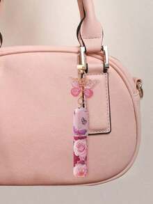 1/2pcs Crystal Butterfly Pendant Perfume Sub-Bottling, With Keychain Flower Butterfly Print Pattern Cosmetic Bottle, Women'S Bag Pendant, Bottom Filling Perfume Sub-Packaging Tool, Birthday Gift For Family And Friends, Holiday Gift, Suitable For Travel Portable 5ml - 彩色 - 查看 11