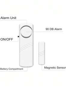 DeTODO Alarma Inalámbrica Para Puerta Y Ventana 1/2/3 PZAS - Blanco - Ver 9