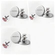 12/20 Pairs Classic Metal Curtain Magnet Ties With Back Studs, Magnetic Buckles For Home, Bedroom, Office Curtains - Easy Install, Tool-Free, Reusable - Multicolor - View 12