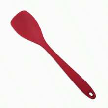 8pcs/Set Silicone Kitchen Cooking Utensil Set, Including Spatula, Soup Ladle, Strainer Ladle, Wok Spatula, Pasta Server, Salad Tongs, Honey Dipper, Available In Red And Black Colors