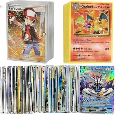 300/200/100pcs  Cards, Birthday Gift, Christmas Gift, Boys Toys Bright Color Cards, V Series, Vmax, GX Rare Cards, Anime Game Cards, Anime Lover Gift, Party Bag Filler, Adult Holiday Gift, Party Supplies, Holiday Decor, Birthday Party Supplies, Handmade Rare Card Gift, Funny Gift For Men