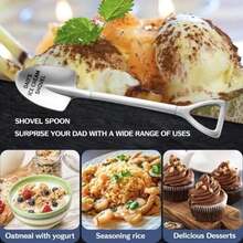 Father's Day Gifts,Gifts For Dad From Daughter Son,Stainless Steel Ice Cream Shovel For Dad Birthday Christmas Fathers Dad Day Gifts - / - View 5