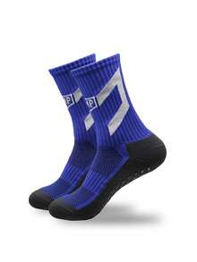 1 Pair Men's European Cup Football Socks, Anti-Slip Moisture Wicking Crew Sports Socks - Multicolor - View 3