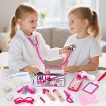 Sundaymot Doctor Kit For Girls, 34 Pcs Pretend Play Doctor Set,Doctor Kit For Toddlers 3-5, With Medical Bag, Stethoscope And Other Accessories Doctor Play Gift For Kids Toddlers Role Play(Default) - Multicolor - View 3