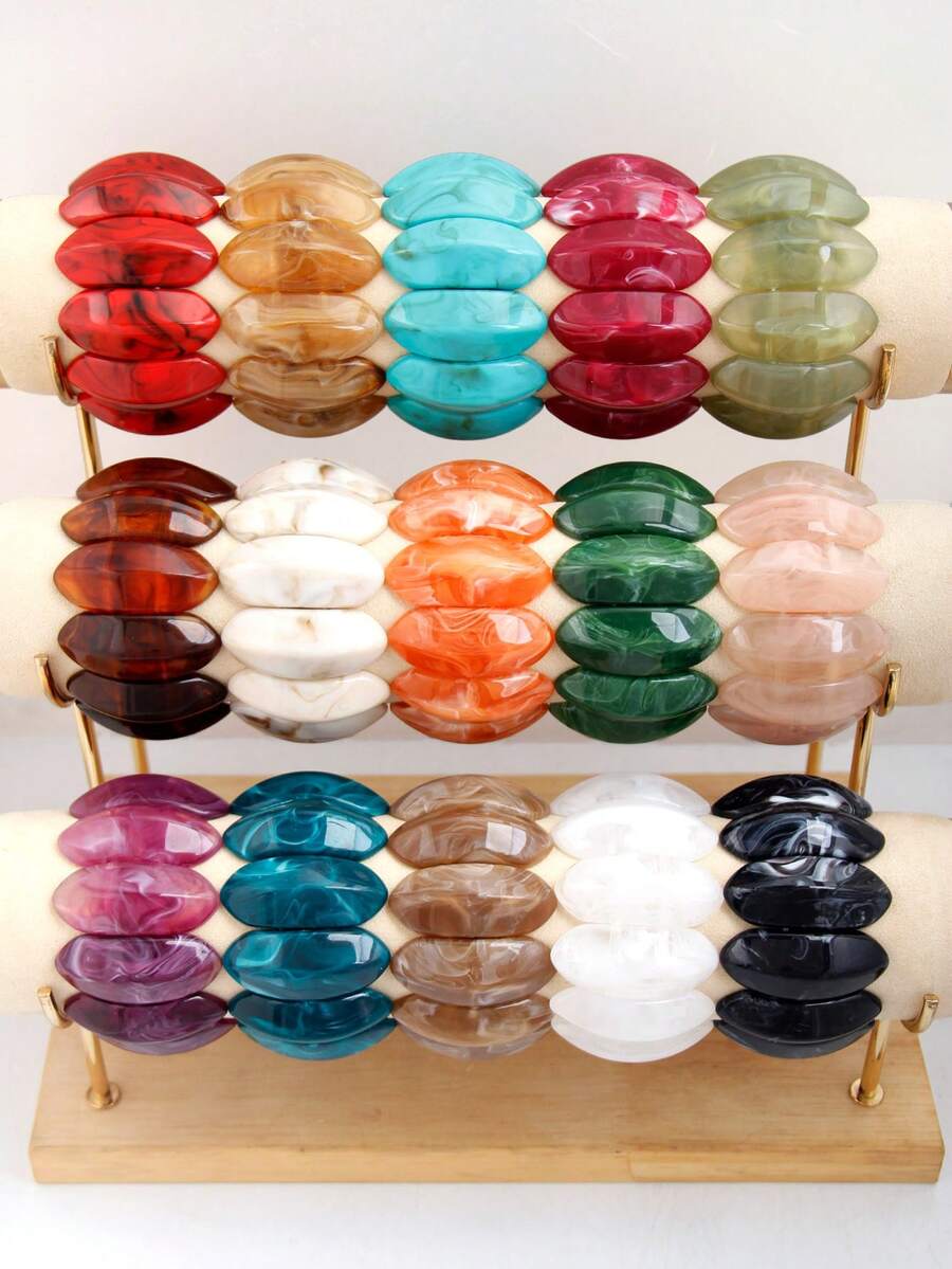 1pc Bohemian Colorful Elastic Bracelet, Perfect Gift For Women Beach Holiday Casual Party - Colorful Bracelets - View 1