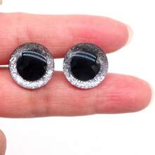 10 chiếc mắt nhựa 3D lấp lánh, kích thước 18-24mm, thích hợp cho búp bê đan len, đồ thủ công, búp bê, gấu bông DIY, kèm vòng đệm. - Nhiều màu - Xem 15