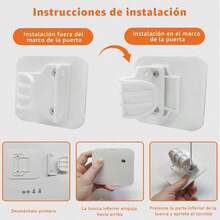 CYPuerta De  - 180 * 86CM Puerta para Perros RetráctilPuerta De  para Niños Adecuada a Escaleras Cocina Puerta Pasillo Puerta de  para Bebé Taladrado o Autoadhesivo - Blanco - Ver 5