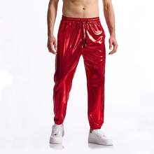 COS Men's Disco Casual Trousers, Men's Casual Long Trousers, Jogging Trousers, Stage Performance Outfit, Party Performance Outfit