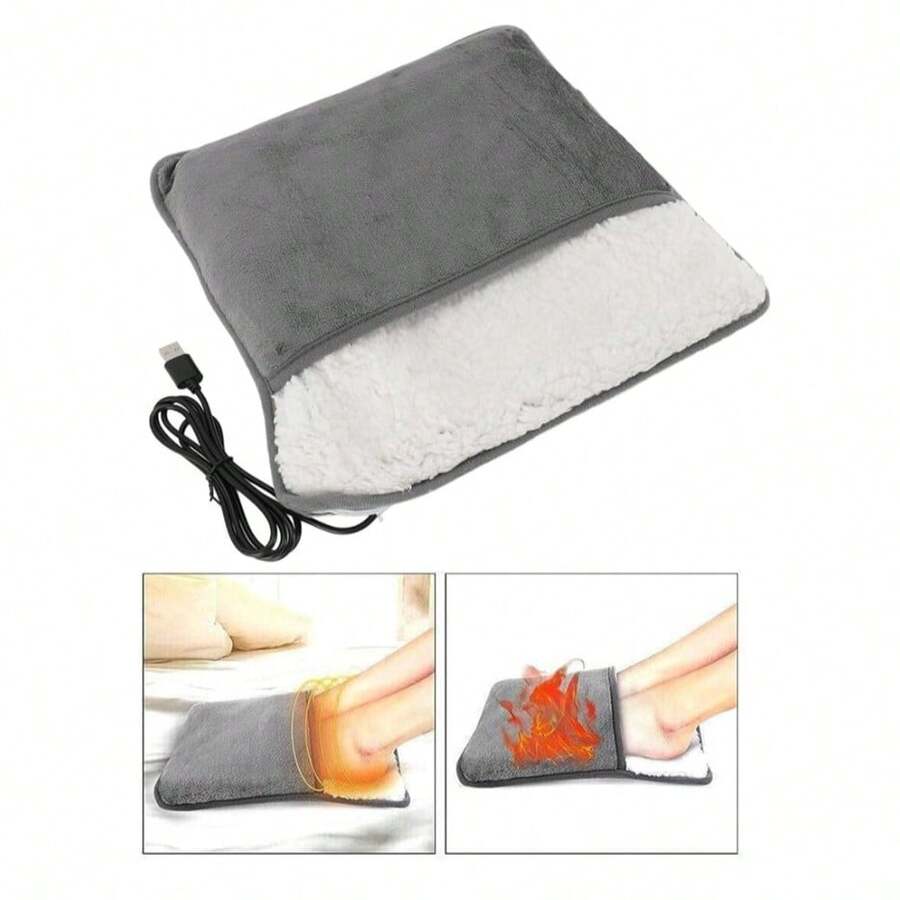 3-In-1 USB Heating Waist Belt, Outdoor Camping Foot Warmer Pad, USB Plug Constant Temperature Foot Warmer, Home Abdominal Waist Heating Pad, Waterless Hand Warmer