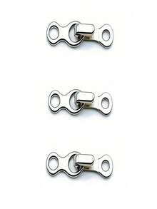 2/1 par de broches de presión metálicos invisibles - Cierre de gancho y ojal, adecuado para pantalones y trajes chinos, botones invisibles ajustables para ropa y chaquetas, ganchos metálicos para cuello, ganchos para pantalones, chaquetas de cuero y abrigos de piel, broches a presión invisibles para evitar que se vean los ganchos expuestos - Multicolor - Ver 16