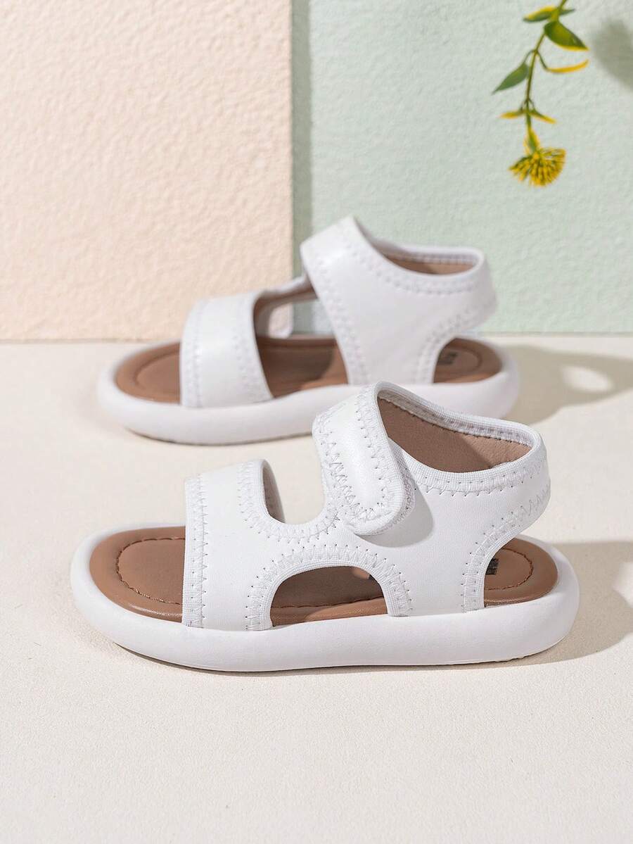 Kids' Summer Open Toe Beach Sandals, Boys' Soft Bottom Non-Slip Casual Sandals, Girls' Soft Sole Toddler Walking Sandals - Beige - View 1