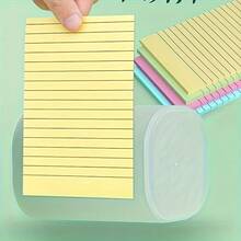 100 Sheets Of Lined Sticky Notes, In 4 Colors, Portable Student Notebook, Self-Sticky, Suitable For Offices, Homes, Schools, Office Supplies, Must-Have Items For Returning To School - 100pcs Random Color - View 5