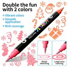 240 Colors Dual Tip Acrylic Marker Pen Set, Durable & Fade-Resistant, Suitable For Artists Painting, Illustration, Crafts, Coloring Books, DIY Projects On Paper, Fabric, Wood, Stone, Plastic, Glass, Ceramic, Pumpkin, For Students & Adults, Great Gift For Thanksgiving, Halloween, Christmas - Multicolor - View 7