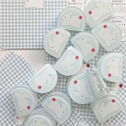 Acrylic PP Jelly Clips, Cute & Fresh Student Memo, Test Paper, Planner Clips, Learning & Office Binding Clips