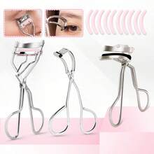 Stainless Steel Eyelash Curler Set, Includes Single Lash Curler, Partial Lash Curler, Wide Angle Lash Curler, Silicone Pad, Convenient Eyelash Curling, Easy To Operate, Suitable For Eyelash Use - Multicolor - View 2