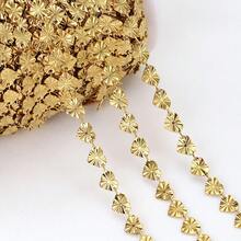 1米不锈钢心形链，带压纹图案，适合DIY项链、手链、珠宝制作 - 鏈條 - 查看 2