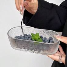 2 Styles Rectangular Serving Tray, Suitable For Fruits, Dried Fruits, Snacks, Machine Washable - Transparent - View 4