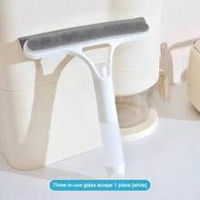 三合一玻璃刮刀，集刮水器和喷雾器于一体，多功能手持式玻璃刮刀，可用于喷洒、清洁和刮除玻璃污渍，适用于瓷砖、汽车挡风玻璃、镜子、浴室等。是厨房、浴室、家居用品和家用物品的理想之选，尤其适合开学季使用。（灰色/白色海绵条随机发货） - A - 查看 9