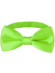 1pc Kids Bow Tie Accessory, Solid Color Bow Tie Ornament, Elegant Attire Decor For Children Performance Outfit