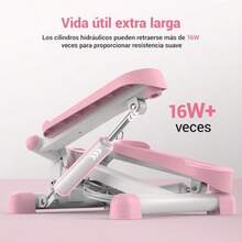 bicicleta para hacer ejercicioMERACH Esdora 2 en 1 Mini Stepper Esdora para Ejercicio En Casa con Giro Capacidad 150KG Equipo De Ejercicio Stepper con Banda De Resistencia para Entrenamiento Body - Rosa - Ver 6