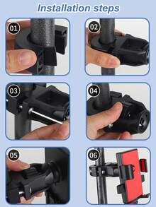 1个通用导航车把手机支架，360°旋转防震，适用于3厘米宽车把和4.0-7.2英寸手机，适用于摩托车、电动自行车、卡车、SUV、挖掘机等。 - 手機支架 - 查看 5