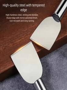 Multi-Purpose Stainless Steel Cleaning Scraper - Durable Kitchen Tool For Efficient Cooktop And Pan Cleaning, Ideal For Home, Bathroom, And Car Use, Kitchen Cleaning Supplies - Multicolor - View 7