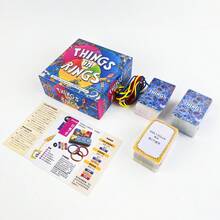 Things In Rings, Chinese-English Tabletop Guessing Game, Interesting And Fun Board Game Suitable For Several Adults To Play - Multicolor - View 2
