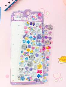 POKOJA LAND New 3D Embossed Stickers, Fresh & Cute Dopamine Fruit Pattern Cartoon Adorable Stickers - Multicolor - View 16
