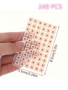 20/40/60/80pcs Disposable Ear Acupressure Massage Therapy Ear Stickers, Ear Acupuncture Point Therapy Patches - Multicolor - View 27