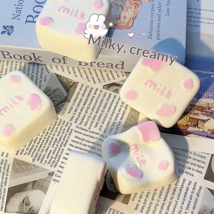 1件 2026 最新款精致礼品慢回弹食物造型软萌玩具蛋糕吐司面包挤压减压玩具 - 挤压缓解压力，极致满足的挤压系列玩具 - 超柔软慢回弹纹理，回弹减压设计，便携式桌面减压摆件 - 节日礼物 - 生日礼物 - 完美礼物 - 彩色 - 查看 6