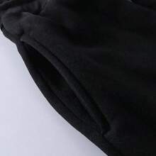 Calça Moletom Flanelada Estampa Flamengo Time Futebol Mengão - Preto - Visão 4