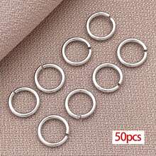 30/50pcs 5 Sizes 18K Gold Plated Open Jump Rings 4/5/6/8/10mm Flat Round Jump Rings Metal O Rings Split Round Ring For Jewelry Bracelet Earring Keychain - Multicolor - View 15