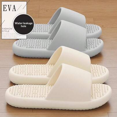 Massage Andningsbara Tofflor, Inomhus Hem Unisex Ihåliga Snabbtorkande Badrum Duschsandaler