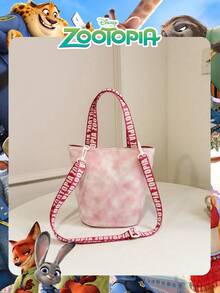 Disney 1个官方授权的疯狂动物城尼克/朱迪图案收纳袋，女士可爱卡通手提包，可调节肩带斜挎包，适合女性/女孩/学生，日常使用、休闲外出、购物的理想之选。 - 彩色 - 查看 8