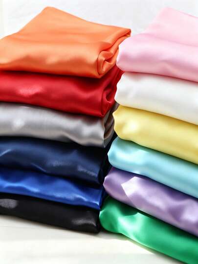 1块柔软缎面面料，适用于婚纱配饰、手工艺品、服装DIY，已预先裁剪。