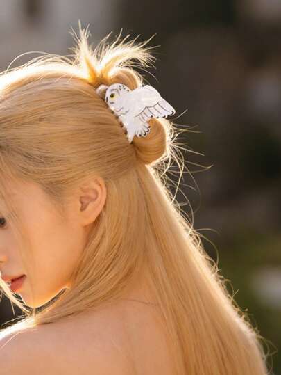 Ugglehårspänne - Djurformad hårnål med spänne Unik och iögonfallande personlig håraccessoar i metall - Lämplig för dagliga uppsättningar. Halvfläta på baksidan av huvudet, lämplig för fester, bröllop, brudhåraccessoarer för brudar. Klospänne, lämplig som present till födelsedagar för kvinnor, som present till vänner, som present till lärare. Hårnål för damer, håraccessoarer för damer.