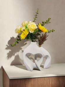 2pcs Creative Couple Vase Set, Large And Medium Size Indoor Desktop Decor, Suitable For Home Decoration All Year Round (Please Note The Size Of The Product) - Multicolor - View 11