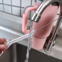 Straw Cleaner Brush Set, 6-Piece Set Of Long Cleaning Brushes For Tumbler, Water Bottle, Sippy Cups, Pipes, Tubes, Stainless Steel Drinking Straws, Glass Silicone Metal Straws Or Hummingbird Feeders - 預設 - 查看 4