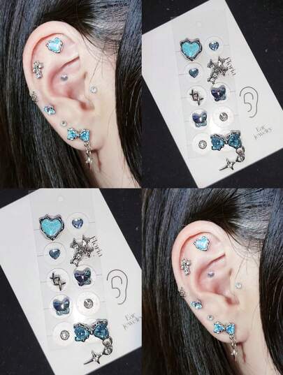 【人気の新作】耳つぼジュエリー イヤーピアスシール 耳つぼシール ピアスセット 粒タイプ ステンレス製 コリほぐし リラックス セルフケア 美容 健康グッズ おしゃれ 女性 女友 へ の プレゼント ギフト