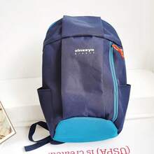 Women Fashion Backpacks - màu xanh hải quân - Xem 12