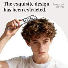 2 piezas Cepillo de pelo de textura esponjosa (color aleatorio), adecuado para salón y peinado en casa, se puede usar para cabello seco y húmedo, herramienta de peinado para hombres, levanta efectivamente las raíces, controla el flequillo y los rizos, agarre firme, elevación de raíz 3D, integración sin costuras - Multicolor - Ver 6