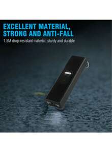 TW 1502 Mini Flash Drive USB con Linterna y Dispositivo de Defensa Personal – Estilo Compacto en Negro - Negro - Ver 3