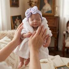 18 Inch Soft Touch Silicone Pascale Doll - Lifelike Reborn Newborn Girl With Open - Mouth Feature(Anatomically Accurate) - Silicone Doll - View 3