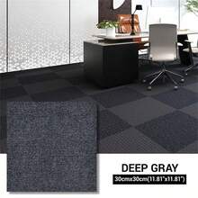 20 miếng gạch lát sàn và thảm vuông tự dính kích thước 11,81" x 11,81", thảm trải sàn hình vuông và chữ nhật, thích hợp sử dụng trong thương mại, gạch lát sàn chống trơn trượt với lớp lót PVC, thích hợp trang trí thảm và gạch trong phòng khách. - Nhiều màu - Xem 10